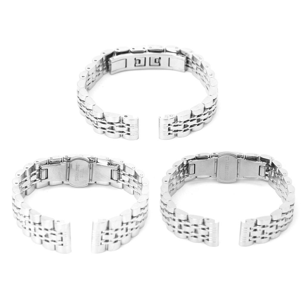 Ремешок для часов из нержавеющей стали с пряжкой-бабочкой, сменный ремешок для часов с регулируемой длиной