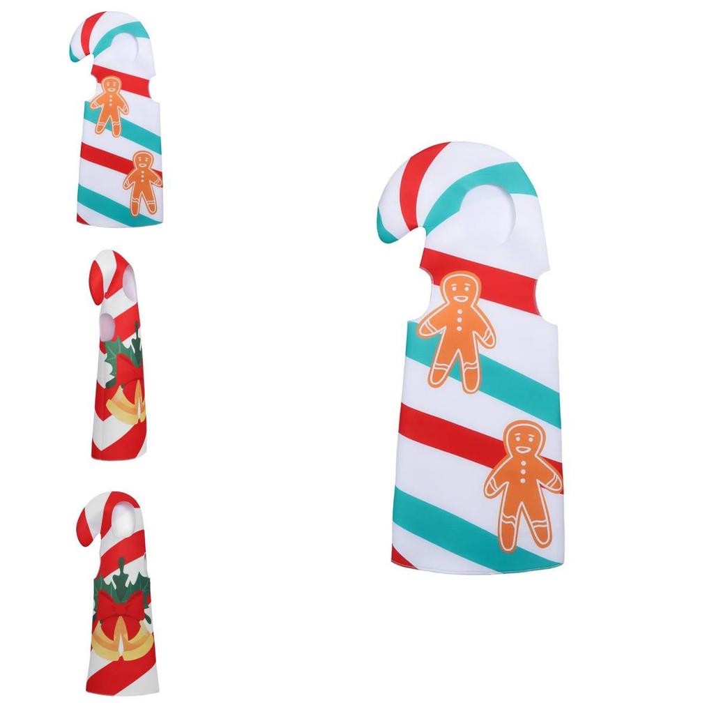 Праздничный детский костюм пряничного человечка из полиэстеровой ткани для нарядного переодевания и игр