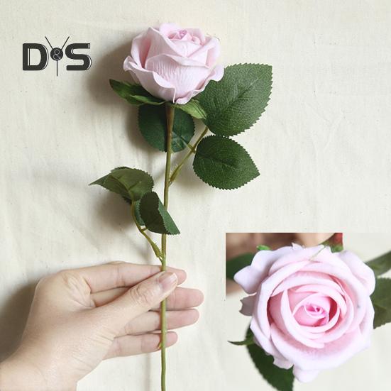 Свежий искусственный цветок, долговечная красивая цветочная композиция, имитация розы