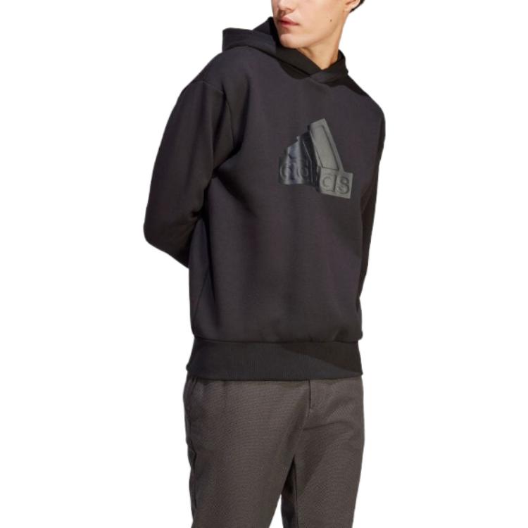 adidas Толстовки Мужские Черные С Капюшоном Умеренный Обычный IC3749