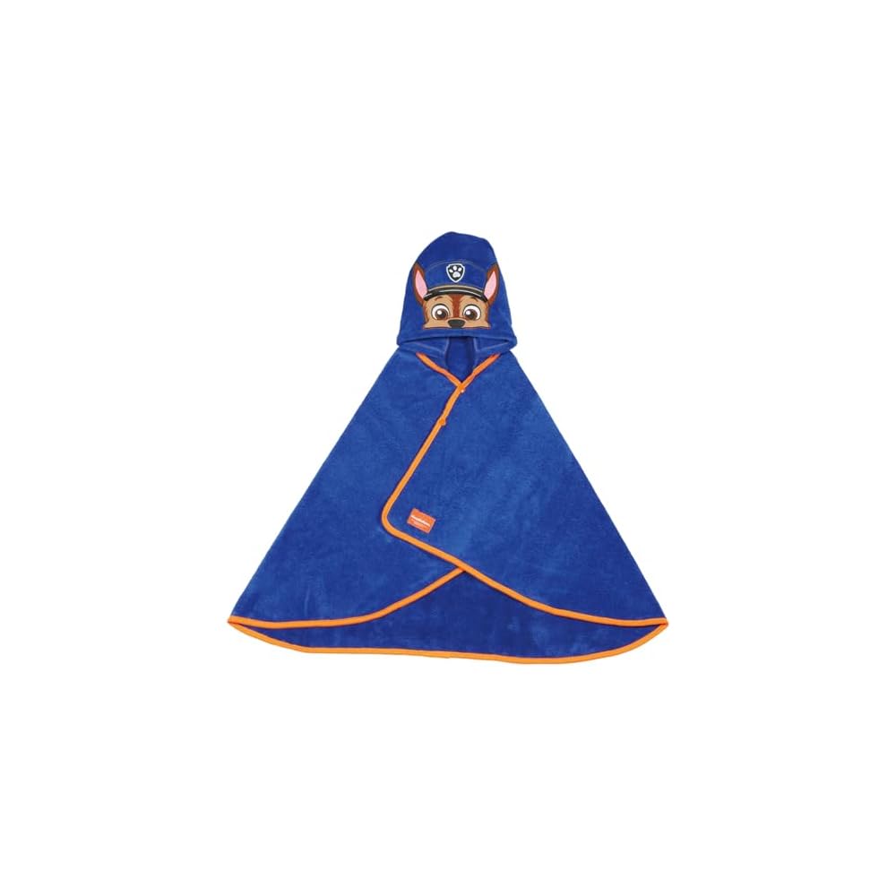 Skater Kids' Bath Poncho with Hood, Quick-Drying, 108 x 92cm, Paw Patrol, Boys, BPO1-A