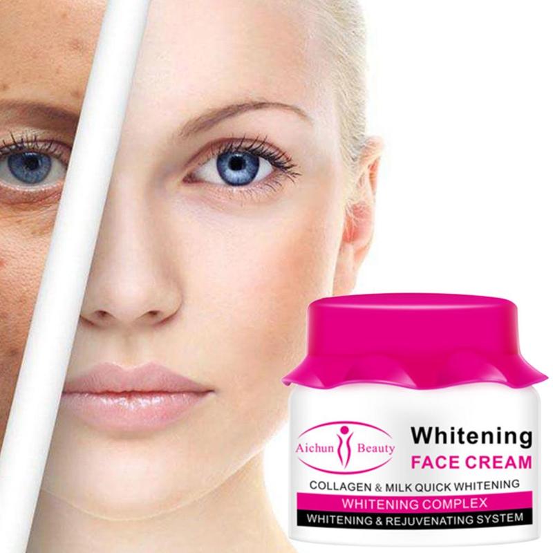 80ml Aichun Fashion Collagen Milk Face Cream for Face Moisturizer Nourishing Whitening Cream Face Skin Care Korean