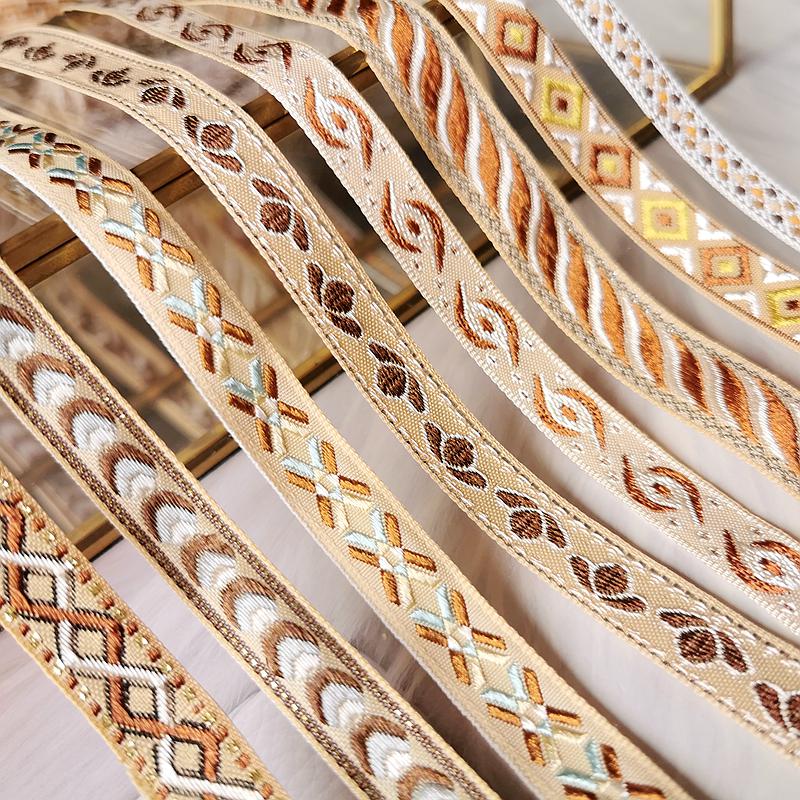 Жаккардовая лента с этнической вышивкой Misi для DIY одежды кукол