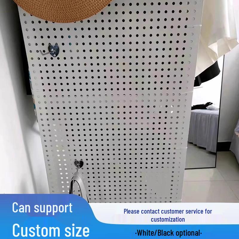 Безрамная металлическая перфорированная панель для хранения инструментов, телефонов, ювелирных изделий и многого другого