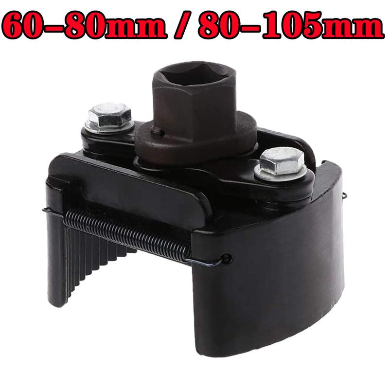 60-80/80-105mm Universal Adjustable New Two-Jaws Oil Filter Wrenches Kit Removal Steel Fuel Cast Car Trucks Motorcycles