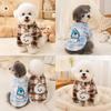 Thick-Warmed Dog Bodysuit Fleece-Lined Pet Plush Coat Dog Plush Jumpsuit  For Small Medium Dog