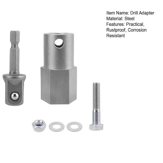 Адаптер для аккумуляторной дрели Trailer Jack, высокая твердость, универсальная совместимость, адаптер для электрической дрели, ручка для домкрата Trailer