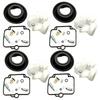 YHBH Motorcycle Carburetor Repair Kit 4 Sets Fit Suzuki Bandit 1200 GSF1200S GSXR1100 GSXR600W GSXR750 Katana 750 Float Diaphragm