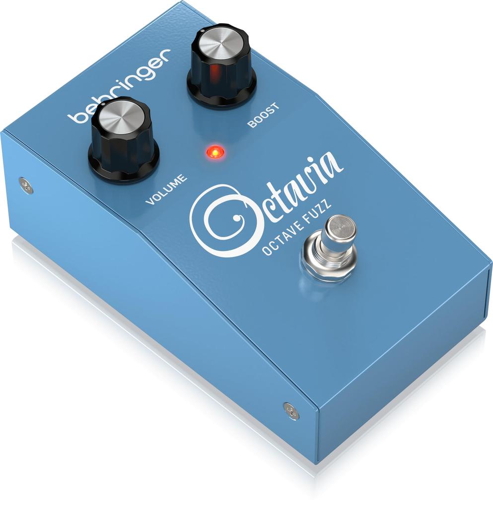 Behringer OCTAVIA OCTAVE FUZZ Upper Octave Fuzz Pedal with Durable True Bypass and Simple Controls Vintage-Style Housing, Design,