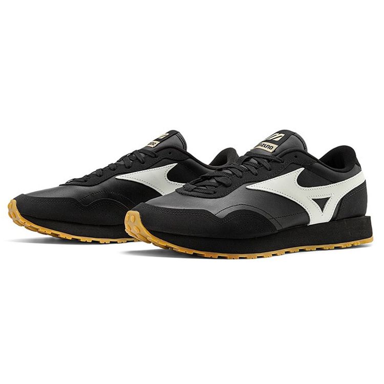 Mizuno LG 70s Essential Низкие беговые кроссовки Унисекс кроссовки Черный Белый D1GH214502