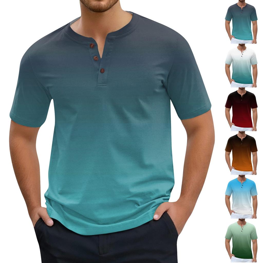 Мужская мода принтованный короткий рукав топы футболка