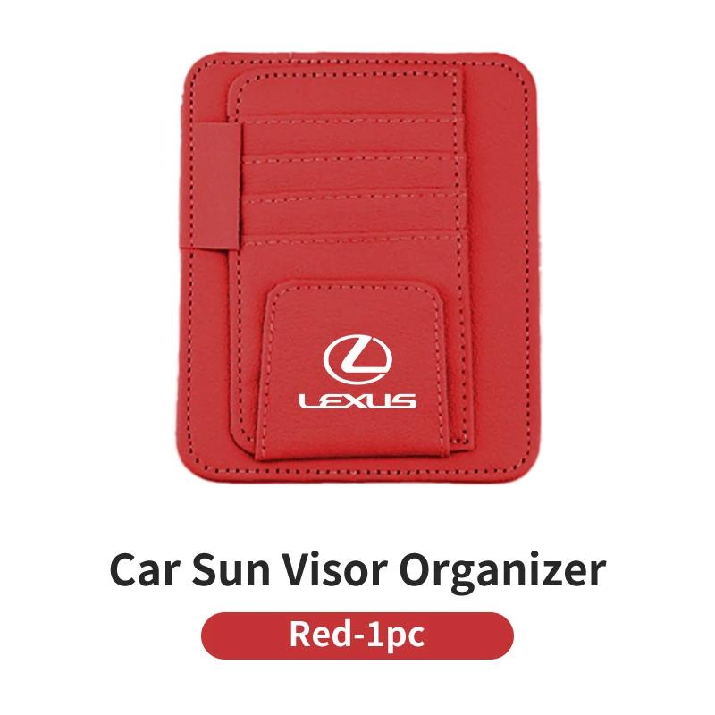 DJSZ3 Car Visor Sunglasses Holder Card Bag Glasses Storage Clip Interior For Lexus CT ES GS NX IS250 CT200h IS300h ES300h RX400h NX