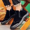 Men's Casual Shoes High Tops Fashion Slip On Men Ankle Boots Light Soft Comfortable Mens Personality Shoes Zapatillas Hombre