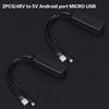 DC48V на 5V Micro USB PoE-разветвитель PoE-коннекторы Адаптер Кабель-разветвитель Модуль питания IP-камеры Ethernet 100 Мбит/с