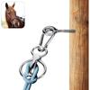 1 Set Horse Tie Ring,Safe Tie Horse Supplies,Humane Way Tie Ring,Magnetic Ring for Tying and Retracting