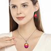 Tourmaline Set Gemstone Gift Wedding Party Bi-Color Pendant,Earring,Ring