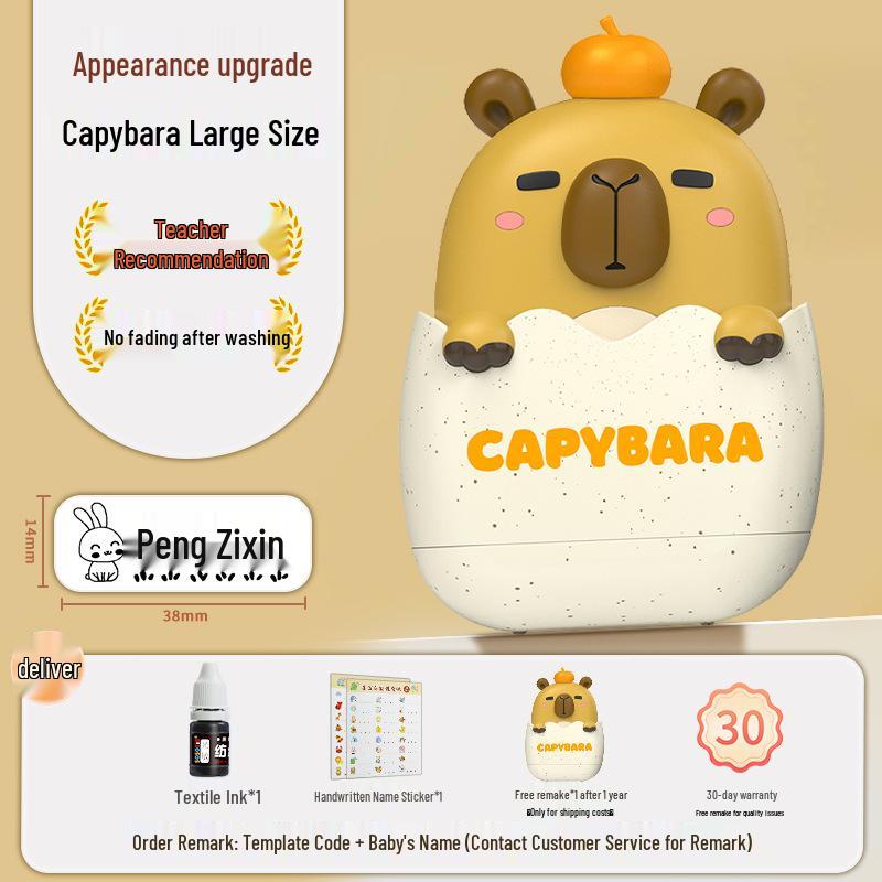 Eco-friendly Cartoon Name Stamp & Waterproof Name Stickers for Kids' School Uniforms & Clothing