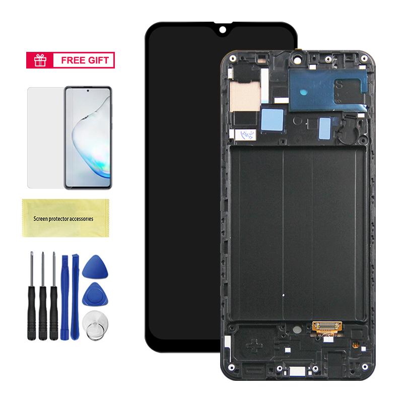 Tft A50 Display Screen With Frame, for Samsung Galaxy A50 A505 A505FN/DS A505F/DS LCD Display Digital Touch Screen Replacement