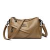 Single-shoulder Crossbody Women's Bag Large-capacity Casual Cowhide Textured Pillow Bag