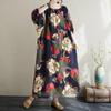 Short Sleeve Plus Size Cotton Vintage Floral New In Dresses for Women Casual Loose Long Summer Dress