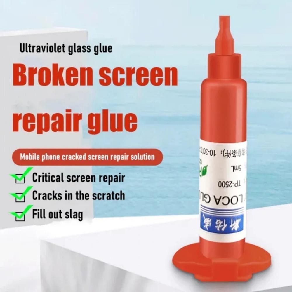 5ML Adhesive UV Glue Optical Clear Screen Repair Super Glue Strong for Lcd Glass Broken Crack Mobile Phone Touch Screen Repair