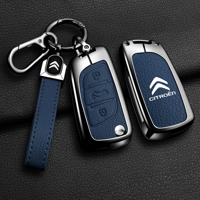 YKFEA1 Zinc Alloy Car Flip Key Case Cover Shell Fob For Citroen C1 C2 C3 C4 C5 C6 VTS Xsara C-Crosser Berlingo Jumpy DS3 DS4 DS5 DS6