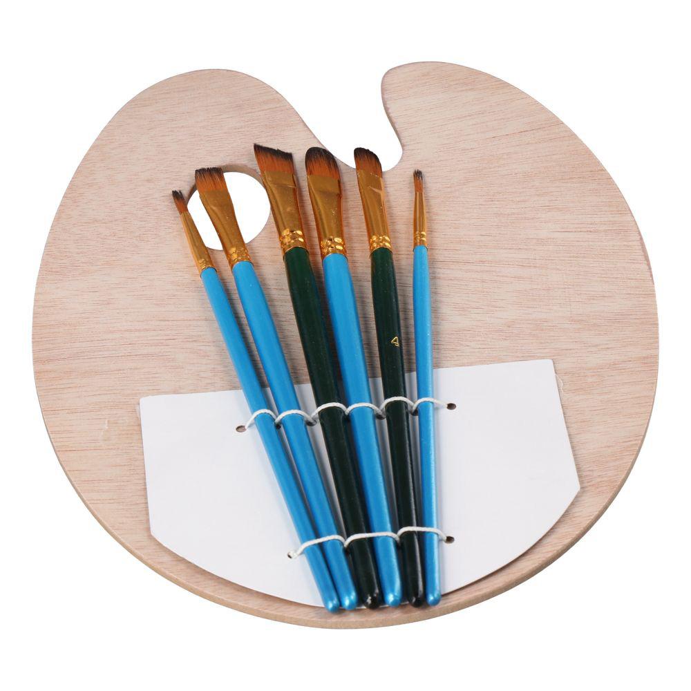 Wood Color Paint Tray Wooden Paint Brushes Artist Trays Wooden Paint Palette  Paint Palette