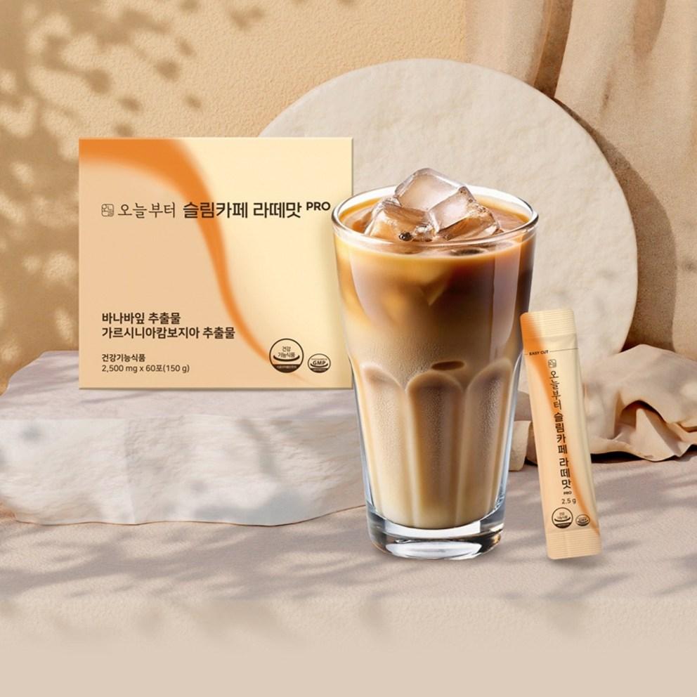 Slim Cafe Latte Flavor PRO Diet Coffee 60pcs, Total 150g