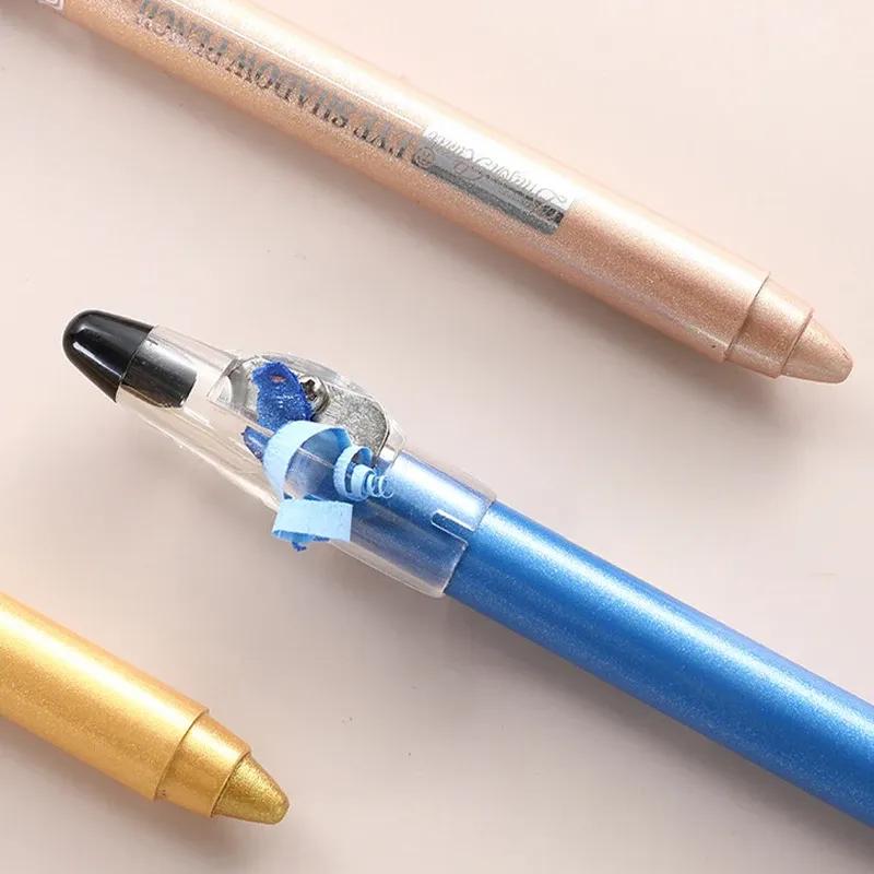 12 Color Highlighter Eyeshadow Pencil Waterproof Glitter Matte Nude Eye Shadow Makeup Pigment Cosmetics Blue White Eyeliner Pen