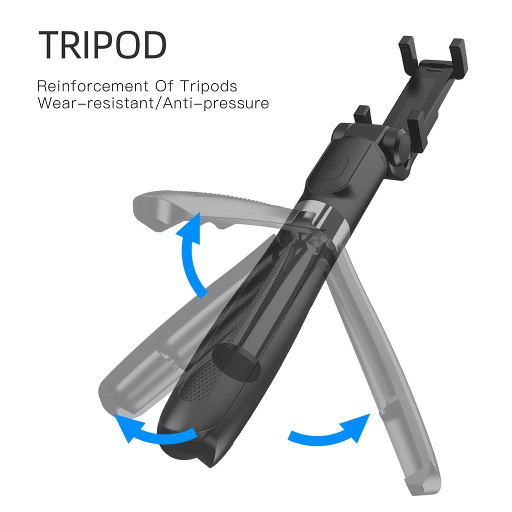 27,5-дюймовая селфи-палка 3-в-1, настольный штатив, стабилизатор подвеса с 6-секционной телескопической штангой с