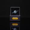 GeekMagic GIFTV Кристаллическое голографическое украшение для рабочего стола: Умная метеостанция с GIF-анимацией и фотоальбомами