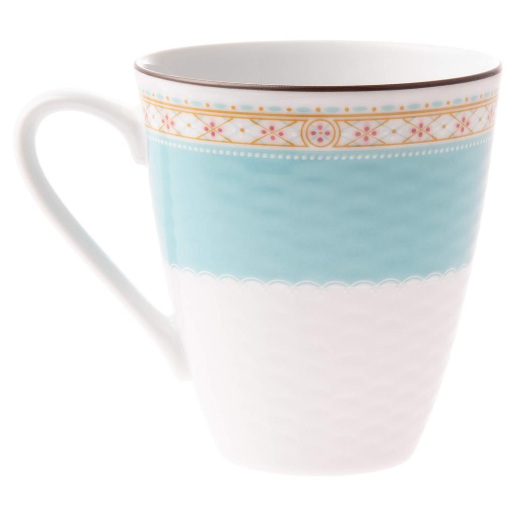 Кружка Noritake 295 куб. см, синяя, гудящая, безопасная для микроволновой печи, 2 шт., тонкий фарфор (Парный набор) П5355Л/1645