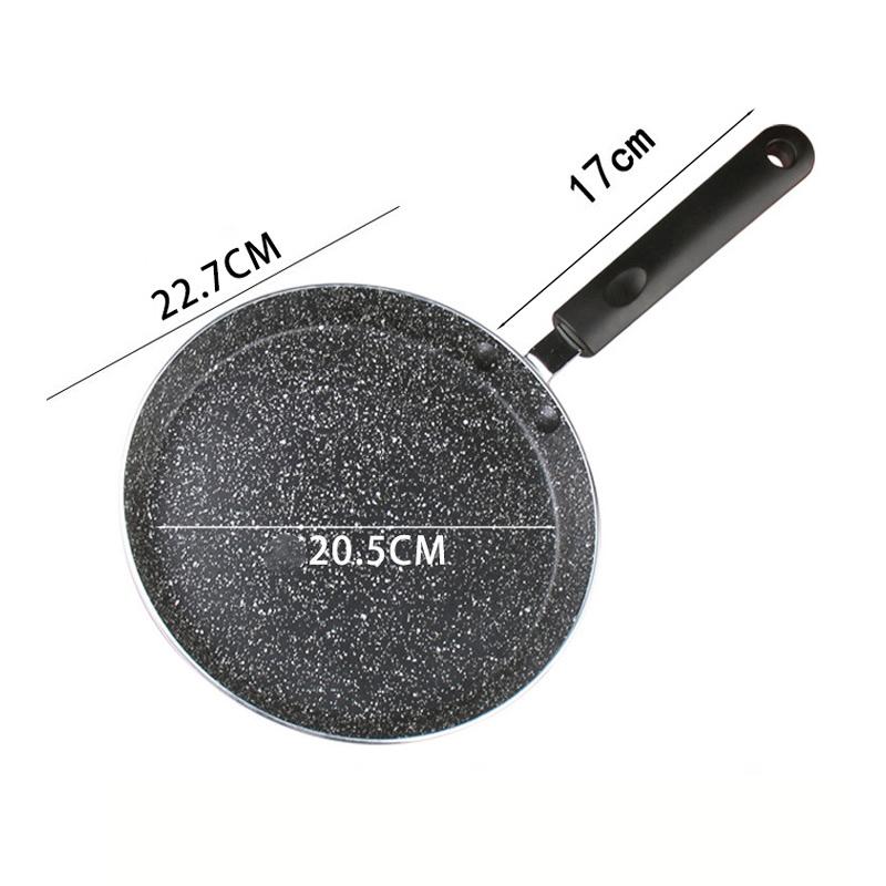 Антипригарная сковорода 18/22/26 см для завтрака, блинов, яиц, стейков, пиццы, с ручкой, кухонный инструмент, набор посуды.