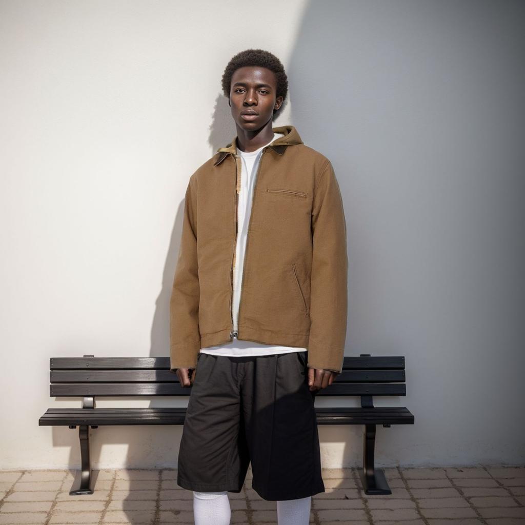 Весна и Осень Независимая Куртка Куртка Цветовая Гамма Мужская Лацкан Молния Повседневная Рабочая