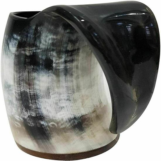 Набор из 4 кружек для питья Viking Horn, чашки для пива, вина, медовухи