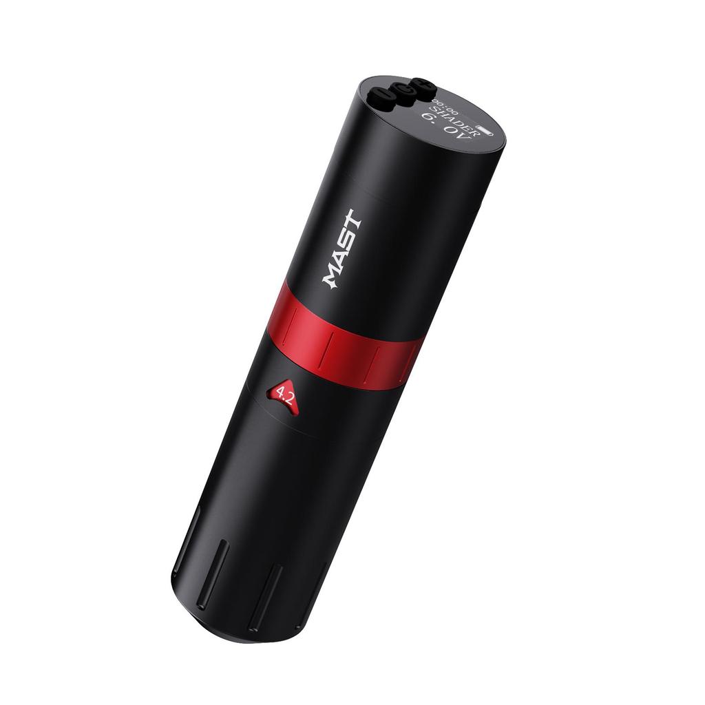 Mast Flip2 Wireless Tattoo Pen with Adjustable Strokes 2.4-4.2mm, 2 Batteries Digital Display Coreless Motor for Tattoo & Eyebrow Eyeliner Lip