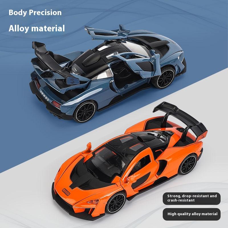 1/32 Модель автомобиля McLaren Senna из сплава Diecasts Металлические игрушечные транспортные средства Модель Симуляция Звук и Свет Коллекция Подарки на День Рождения для Детей