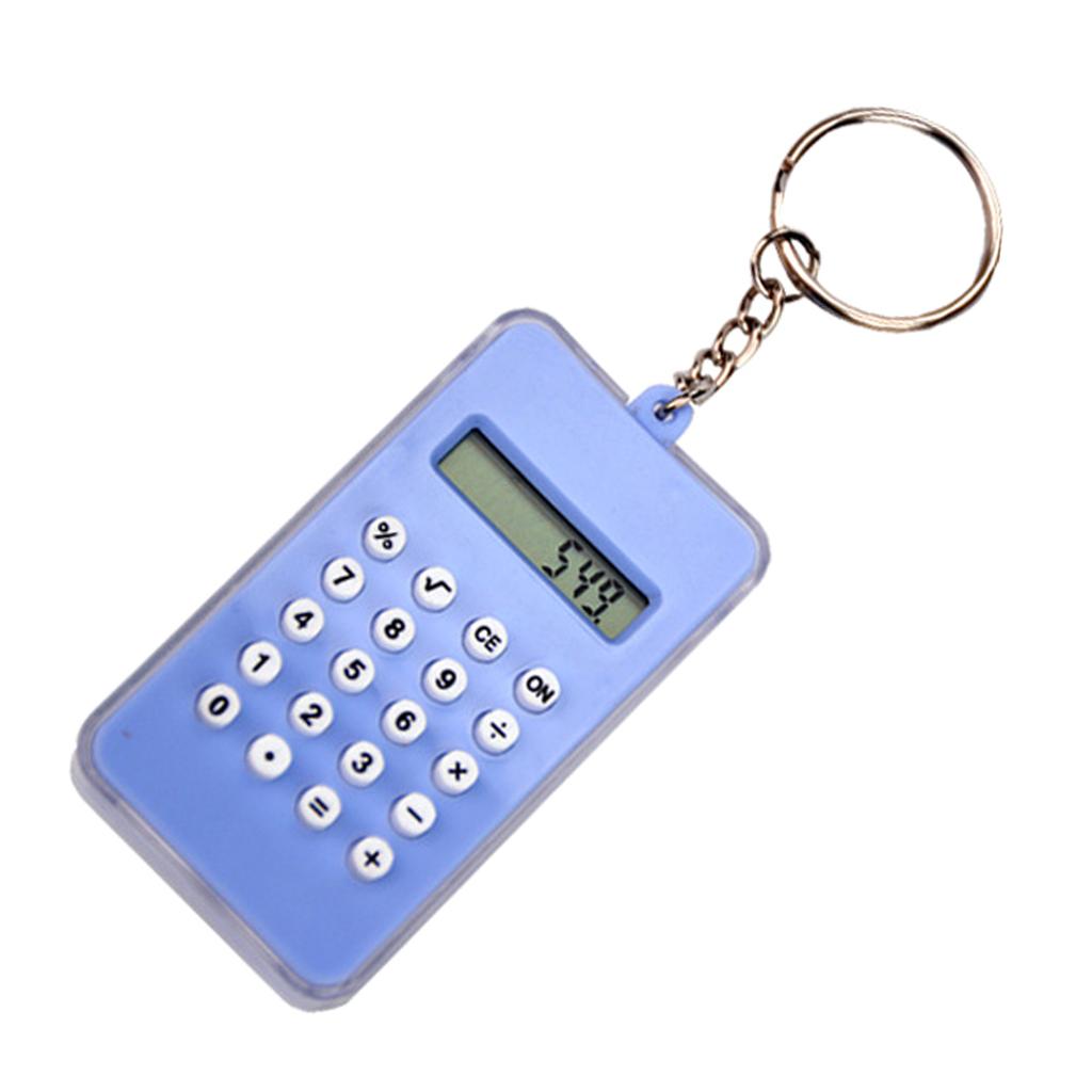 Мини портативный калькулятор с пряжкой-брелком, 8-значный базовый калькулятор с лабиринтом для детей, студентов, подарок на день рождения