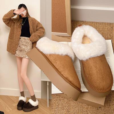 Женские мягкие эластичные зимние теплые холодные стеганые сноубутсы на высоте подставки для ног, нескользящие, износостойкие, повседневные спортивные хлопковые шлепанцы