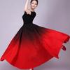 Женская юбка для латинских танцев, сальса-ча-ча, испанское плиссированное платье с оборками, современный бальный костюм