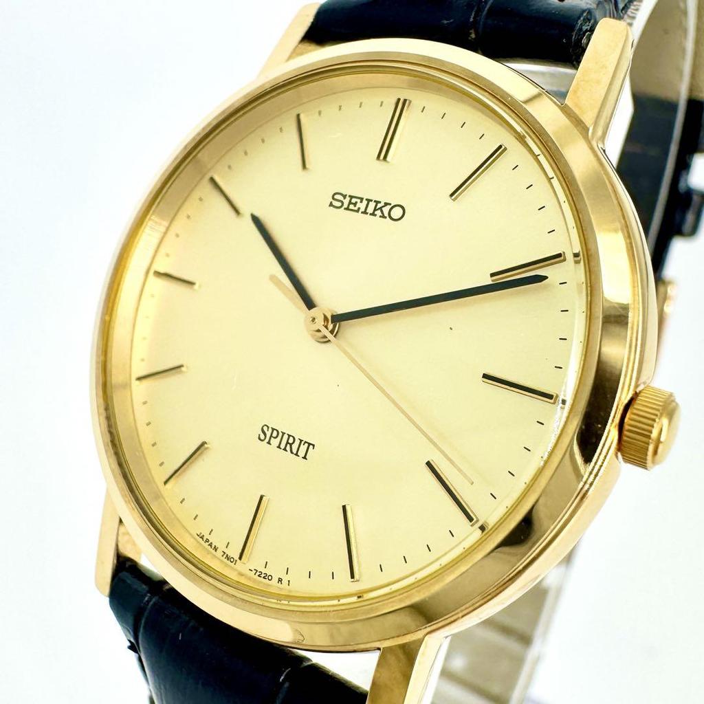 [USED] Almost/Box/Battery SEIKO SPIRIT Watch 7N01-7060