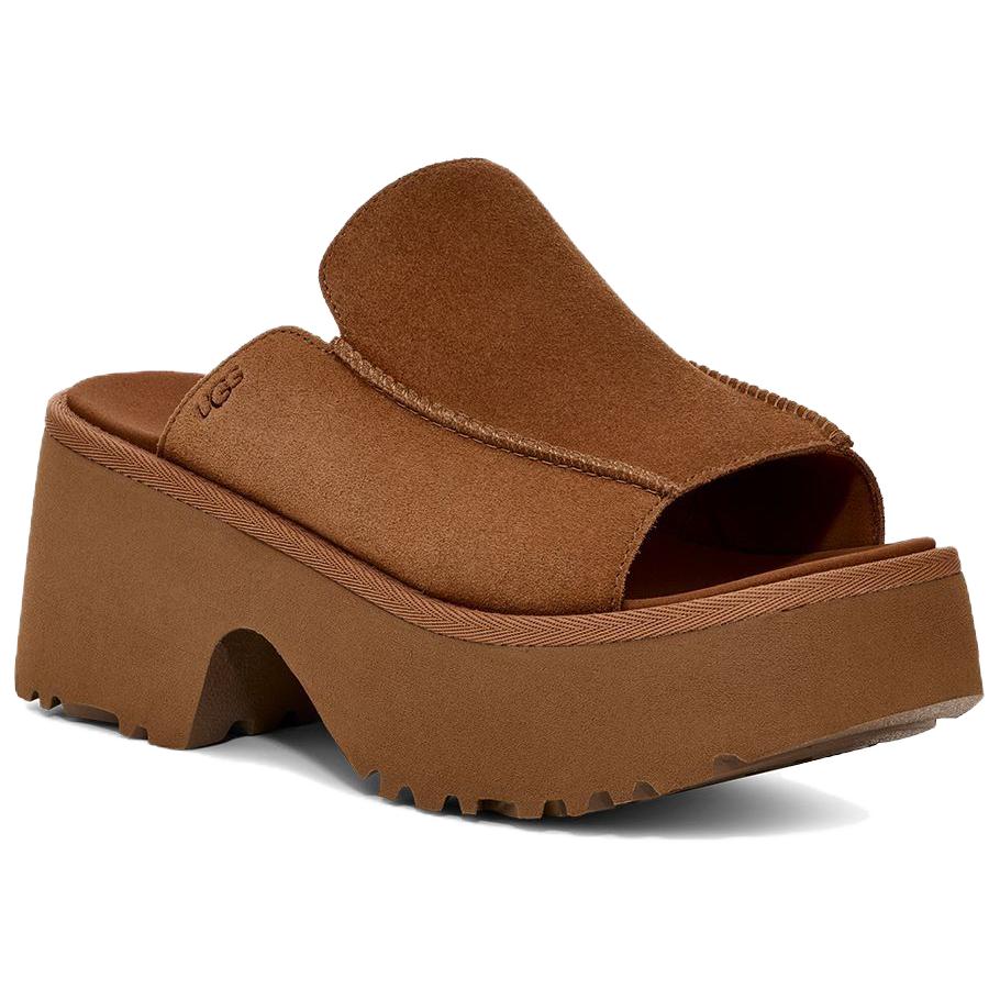 UGG Шлепанцы женские Коричневые 1167476-CHE