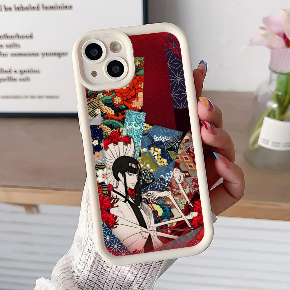 Senjumaru Shutara Phone Case for iPhone 17 16 15 14 13 12 11 Air Pro Max Plus White Soft TPU Shockproof Cover