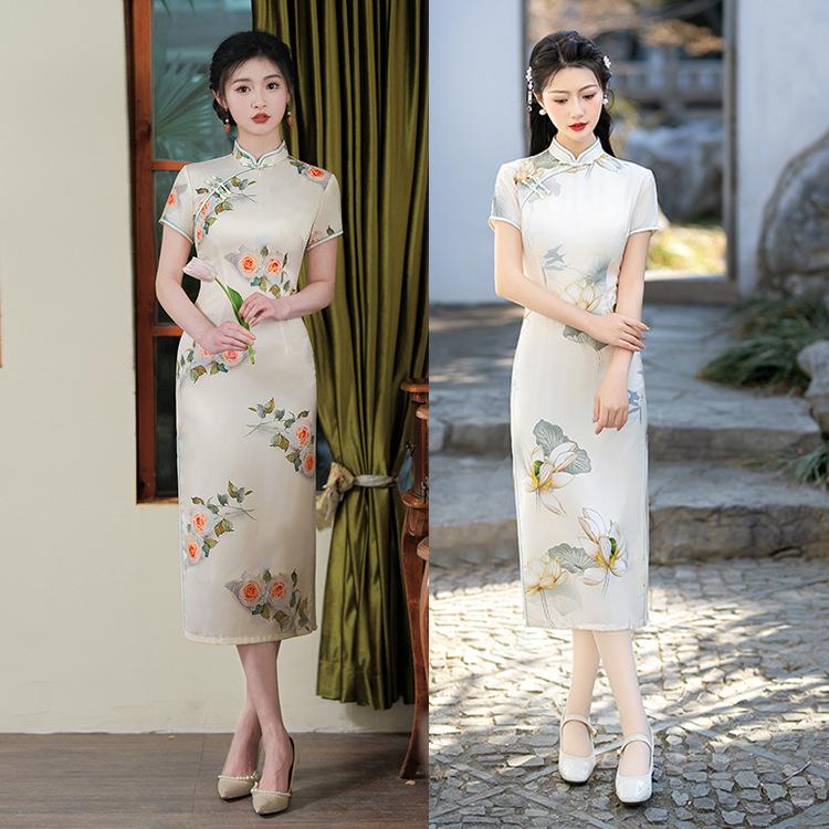 Современный летний чонсам 2024 года: Молодежная, стильная и повседневная национальная одежда