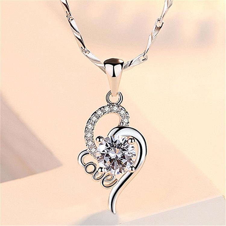 925 Silver Necklace Pendant Dolphin AAA Zircon For Women Fashion Clavicle Chain Necklaces Wedding Party Jewelry Gift