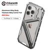 Luxury Titanium Alloy Mechanical Hollow Phone Case For iPhone 13 14 15 Pro Max Metal Removable Shell Armor Shockproof Cover Funda