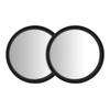 BOROLA Set of 2 Round Car Blind Spot Mirrors Auxiliary Mirrors 360 Degree Angle Adjustable Wide View (Black)