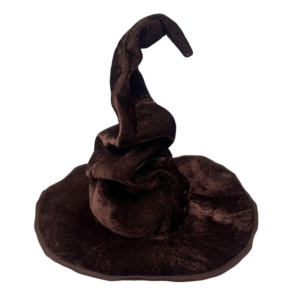 Tall Pointed Cone Top Halloween Wizard Hat Large Wide Brim Pointed Mage Hat Halloween Party