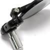 2 Pcs Motorcycle Rearview Mirror Round Folding Bar End Rear View Side Mirror Black for 78in Outer