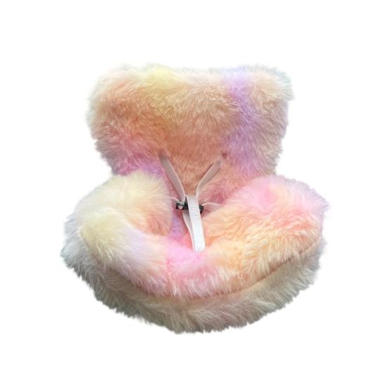 Doll Car Seat with Clip Car Air Vent Safety Belt Design Soft Cushioned Doll Car Decor Auto Accessory